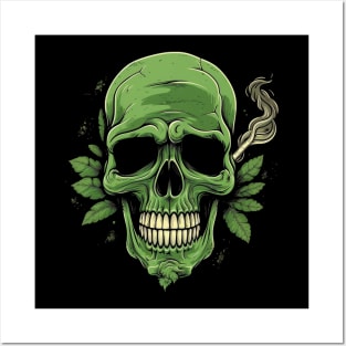 Cannabis Sugar Skull Posters and Art